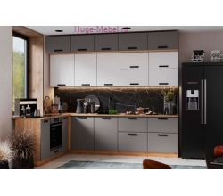 Угловая кухня 280х200 "Призма" с антресолями