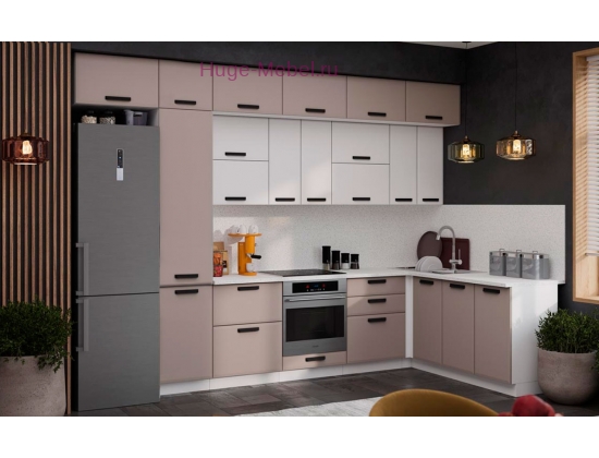 Угловая кухня 340х180 "Призма" с антресолями