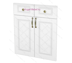 Кухонный фасад Ф-51-М дуб белый (Модена)