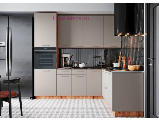 Угловая кухня 240х200 "Катрин" высотой 234 см