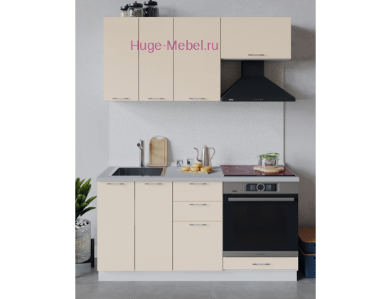 Маленькая кухня 1.6 метра "Ксения ваниль"