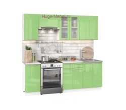 Кухня 220 см "Ксения олива"