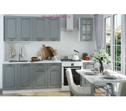 Кухня 200 см "Мария сталь"