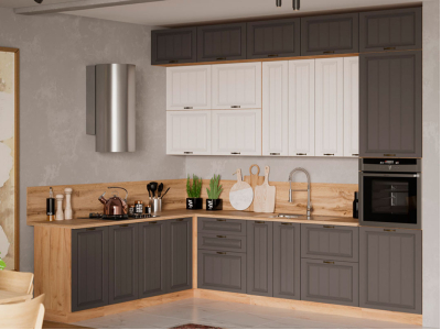 Угловая кухня 300х220 "Мария" высотой 270 см