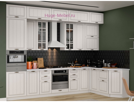 Угловая кухня 340х180 "Мария" высотой 270 см
