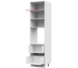 Корпус кухонного пенала с 2 ящиками 600х2340 ПВ (белый)