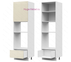 Пенал кухонный для встраиваемой техники 600 Ксения (ваниль)