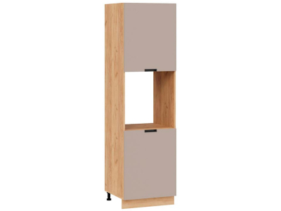 Пенал кухонный напольный с нишей 600 Сахара (латте) корпус крафт Пенал кухонный напольный с нишей 600 Сахара (латте) корпус крафт