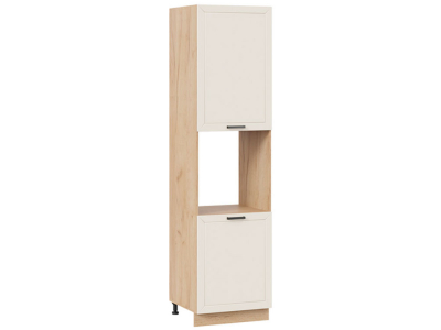 Пенал кухонный высокий с нишей 600 Альфа (брюле) корпус крафт Пенал кухонный высокий с нишей 600 Альфа (брюле) корпус крафт