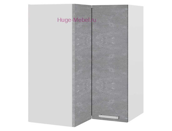 Угловой шкаф верхний прямой 600 Бетон (бетон серый)