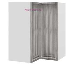 Угловой шкаф верхний прямой 600 Юлия (сандал серый)