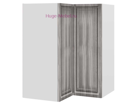 Угловой шкаф верхний прямой 600 Юлия (сандал серый)