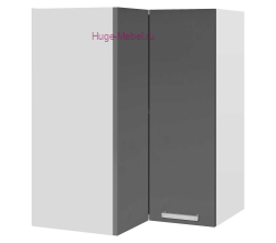 Угловой шкаф верхний прямой 600 Катрин (софт графит)