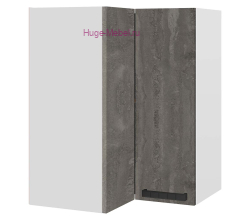 Угловой шкаф верхний прямой 600 Пасаденна (железный камень)