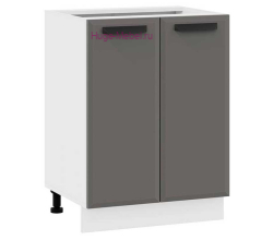 Шкаф кухонный нижний 600 Призма (асфальт супермат)