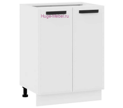 Шкаф кухонный нижний 600 Призма (белый супермат)