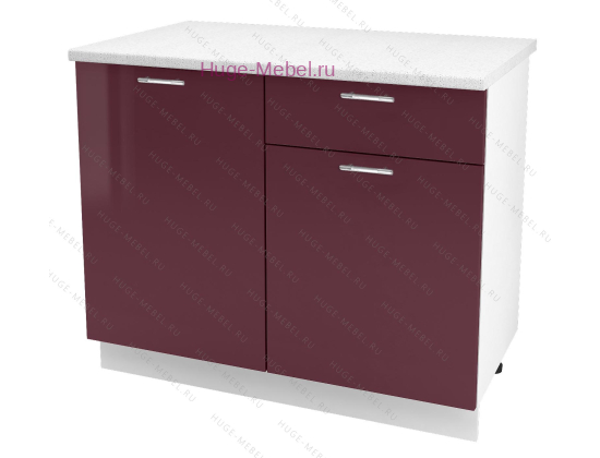 Нижний кухонный шкаф с ящиком  1200 Ксения (бордо)