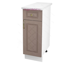 Нижний кухонный шкаф с ящиком  300 Модена (дуб кофе)