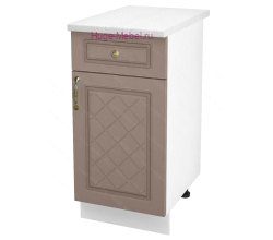 Нижний кухонный шкаф с ящиком  400 Модена (дуб кофе)