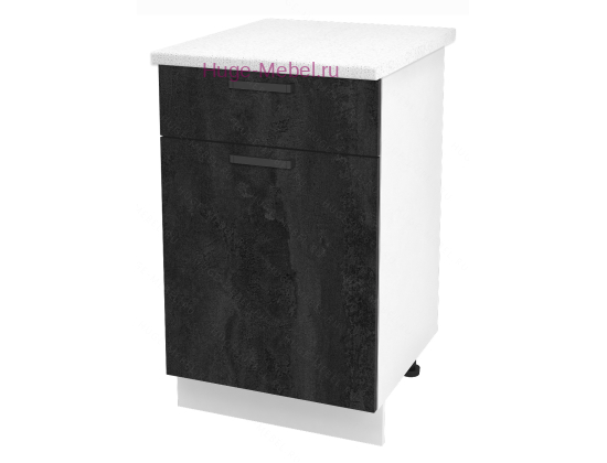 Нижний кухонный шкаф с ящиком  500 Пасаденна (угольный камень)