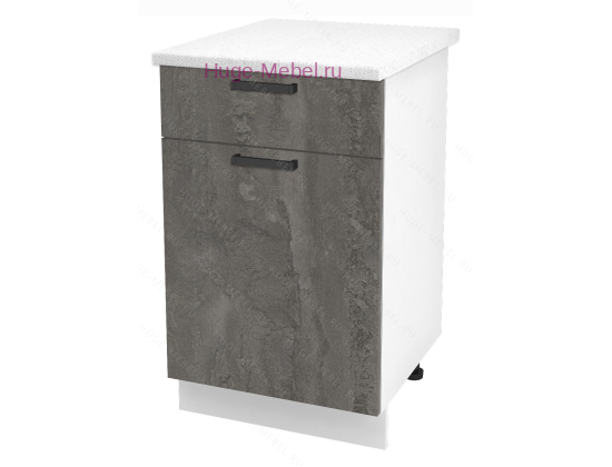 Нижний кухонный шкаф с ящиком  500 Пасаденна (железный камень)