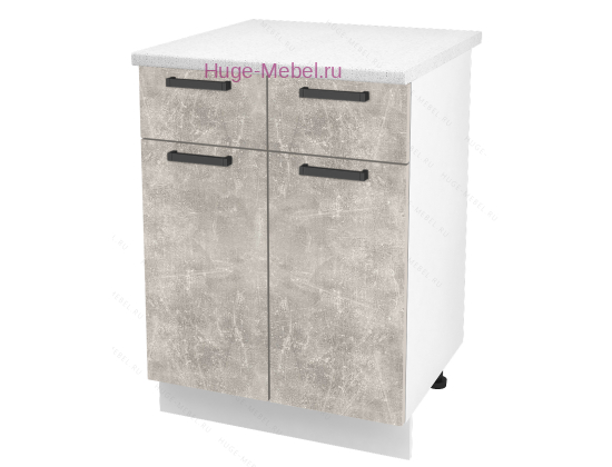 Нижний кухонный шкаф с ящиком  600 Пасаденна (ателье светлое)