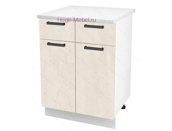 Нижний кухонный шкаф с ящиком  600 Пасаденна (шелковый камень)