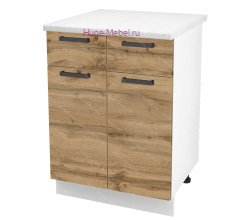 Нижний кухонный шкаф с ящиком  600 Пасаденна (дуб вотан)