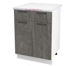 Нижний кухонный шкаф с ящиком  600 Пасаденна (железный камень)