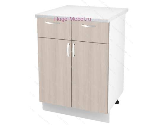 Нижний кухонный шкаф с ящиком  600 Дина (шимо светлый)
