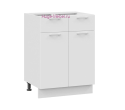 Нижний кухонный шкаф с ящиком  600 Катрин (софт вайт)