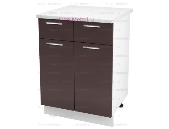 Нижний кухонный шкаф с ящиком  600 Ксения (шоколад)
