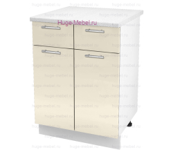 Нижний кухонный шкаф с ящиком  600 Ксения (ваниль)