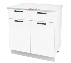 Нижний кухонный шкаф с ящиком  800 Пасаденна (белый бриллиант)