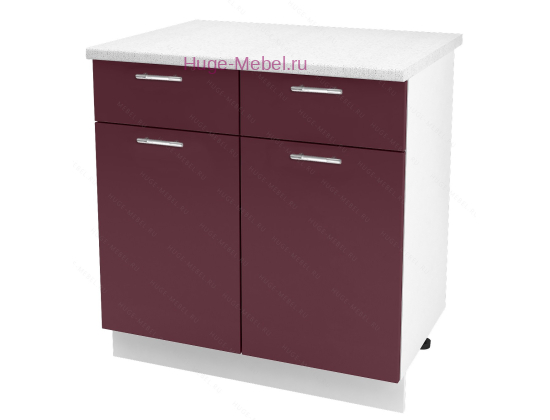 Нижний кухонный шкаф с ящиком  800 Ксения (бордо)