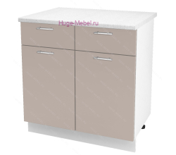 Нижний кухонный шкаф с ящиком  800 Ксения (кофе с молоком)