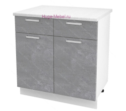 Нижний кухонный шкаф с ящиком  800 Бетон (бетон серый)