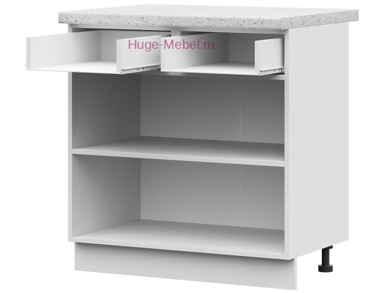 Корпус кухонного шкафа нижнего с 1 ящиком 800 ПВ (белый)