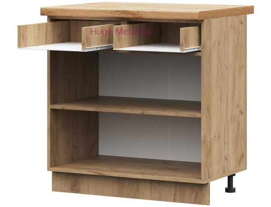 Корпус кухонного шкафа нижнего с 1 ящиком 800 ПВ (дуб крафт)