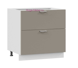 Нижний шкаф кухонный с двумя ящиками 800 Катрин (циркон)