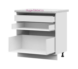 Корпус кухонного шкафа нижнего с внутренним ящиком 800 ПВ (белый)