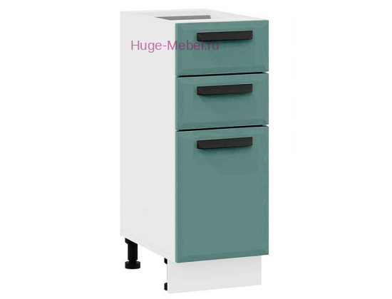 Кухонный шкаф нижний с тремя ящиками 300 Призма (бриз супермат)