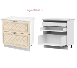 Кухонный шкаф нижний с внутренним ящиком 800 Модена (дуб ваниль)