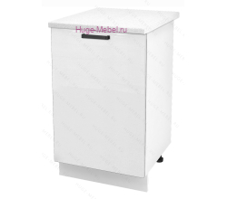 Шкаф кухонный нижний 600 Пасаденна Ф105 (белый бриллиант)