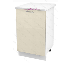 Шкаф кухонный нижний 600 Ксения Ф105 (ваниль)