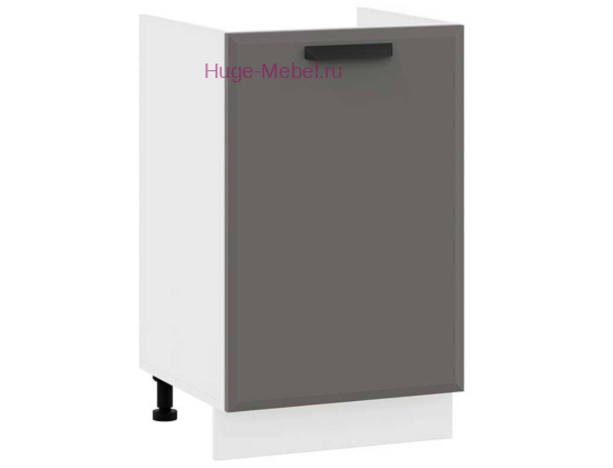 Кухонный шкаф под мойку 500 Призма (асфальт супермат)