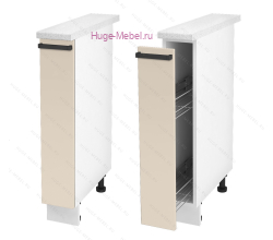 Нижний кухонный шкаф бутылочница 200 Альфа (брюле)