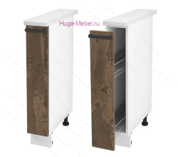 Нижний кухонный шкаф бутылочница 200 Пасаденна (ржавый камень)