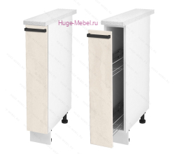 Нижний кухонный шкаф бутылочница 200 Пасаденна (шелковый камень)