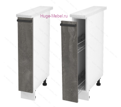 Нижний кухонный шкаф бутылочница 200 Пасаденна (железный камень)